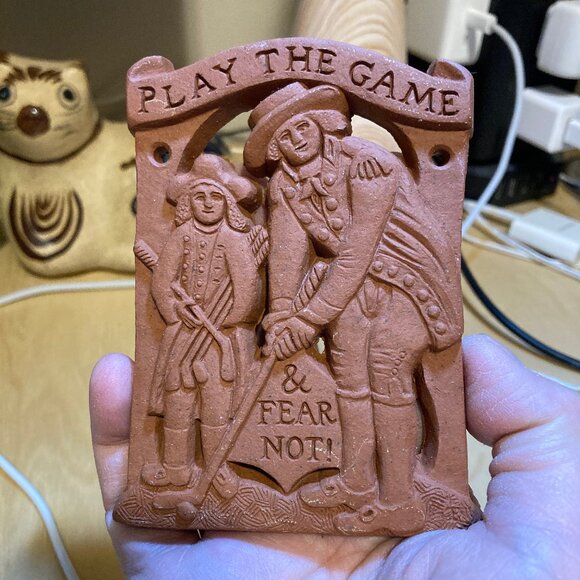 The Gallant Golfer Tile, 8.5cm x 10.8 cm - Picture 1 of 3